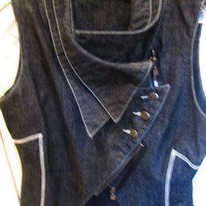 ART Ateliers Rare Toggery Gray Denim Vest